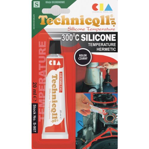 MAGAS HŐMÉRSÉKLETŰ SZILIKON FEKETE 20ML - TQ S-907