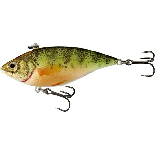 LIVETARGET Yellow Perch Rattlebait 60mm, élethű sügér műcsali, süllyedő rattlebait ragadozó halak horgászatához - Wobbler