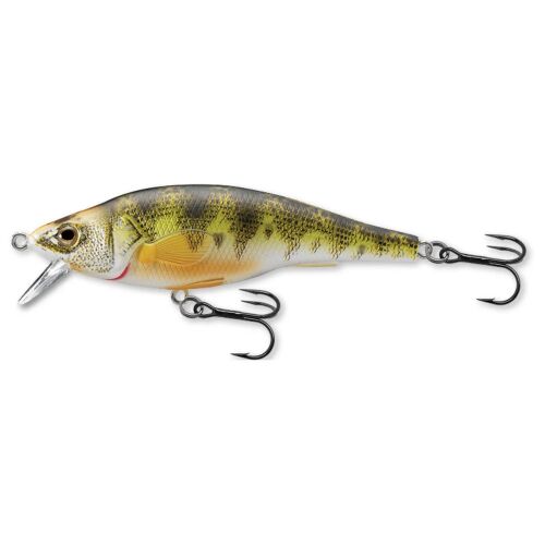 LIVETARGET Yellow Perch Jerkbait, természetes matt kivitel, úszó műcsali sügér horgászathoz - Wobbler