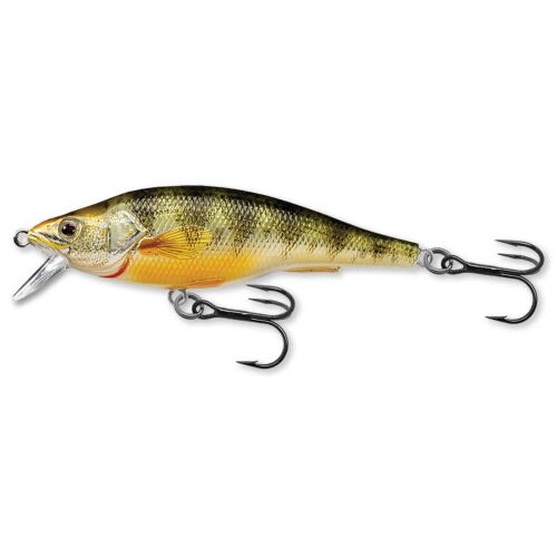 LIVETARGET Yellow Perch Jerkbait, fémes fényű, valósághű műcsali sügér, csuka és süllő horgászathoz - Wobbler