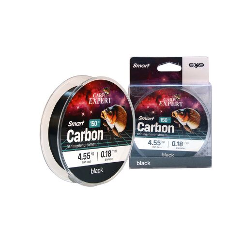 Carp Expert Smart Carbon 0.18mm 150m Fekete Monofil Horgász Zsinór, nagy szakítószilárdságú - Monofil zsinór