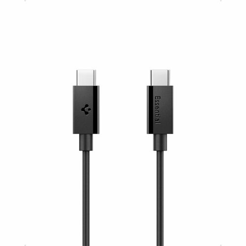 Spigen EB6020CC 60W Kábel + USB-C / USB-C Kábel 200 cm - Fekete 154126766 - Kábel