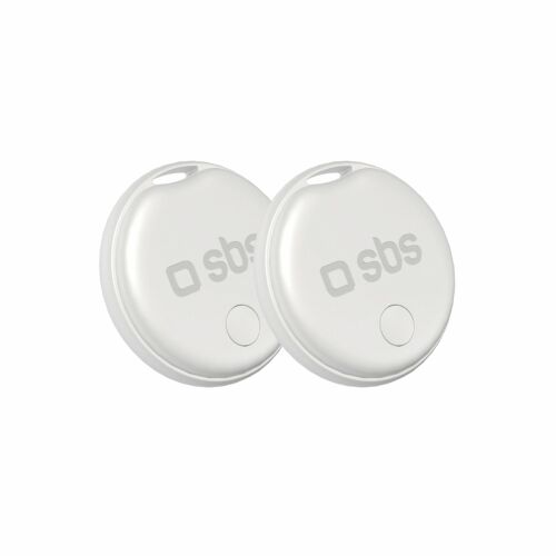 SBS Track My Circle 2 darabos fehér Bluetooth nyomkövető készlet kompatibilis az Apple Find My-al - Nyomkövető