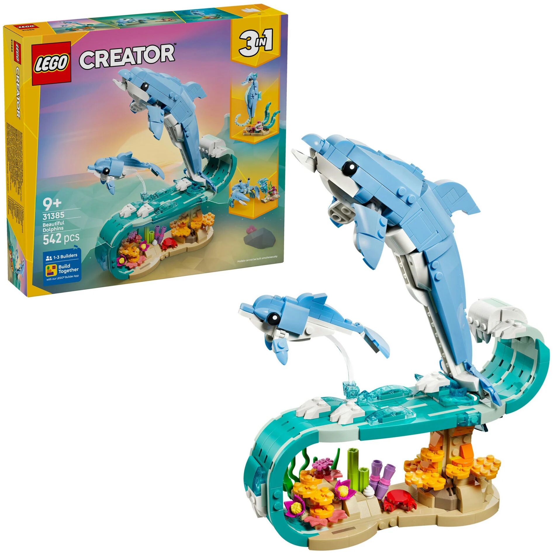 E-shop LEGO Creator 3 v 1 Nádherné morské živočíchy (Delfíny) 31385