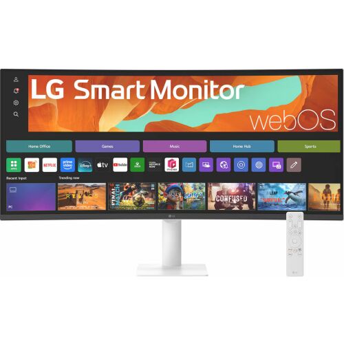LG 34" 34U601SA-W 21:9 WQHD VA Ívelt Monitor - Fehér