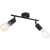 Globo Lighting Martha 54008-2 black two-light spotlight on white background