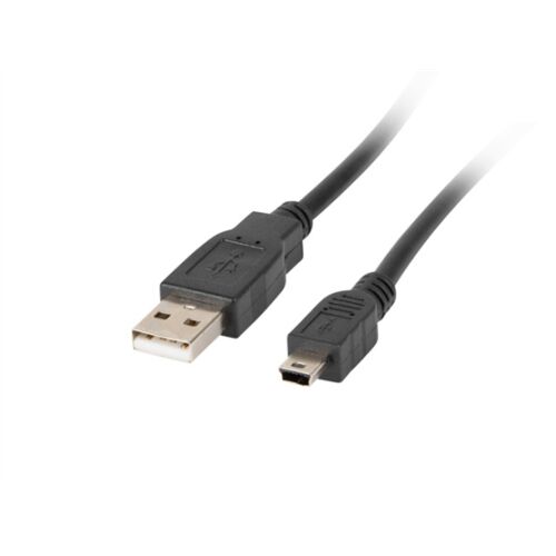 Lanberg CA-USBK-11CC-0018-BK USB 2.0 1,8 M Mini-USB A USB A Fekete USB kábel 154264174 - Lanberg