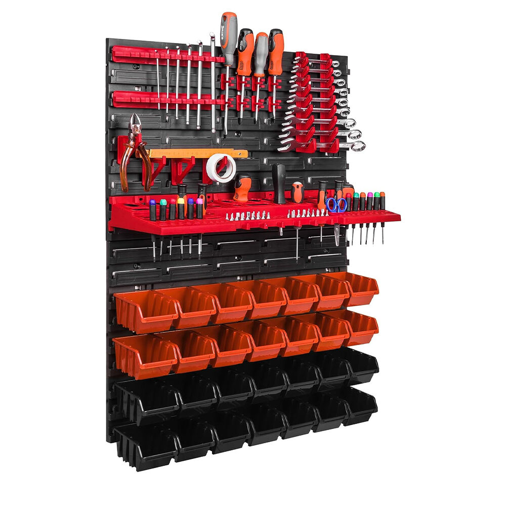 E-shop Pepita 2-dielna nástenka na náradie s 21 držiakmi a 28 boxmi 57,6...