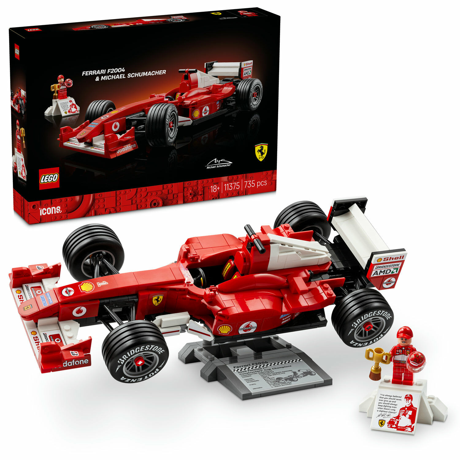 E-shop LEGO® Icons Ferrari F2004 a Michael Schumacher 11375