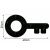 Flexistyle Retro Key fekete kulcstartó méretek, 40x20cm, kulcstartó állvány