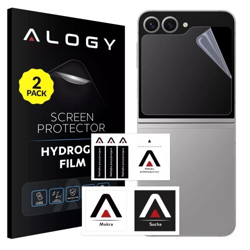2x "MATTE" fólia Samsung Z Flip 6 Hydrogel Alogy HydroSkin Matte Pro™ képernyőfólia "INGYENES UJJLENYOMAT" tokhoz 154303079 - Kijelzővédő fólia