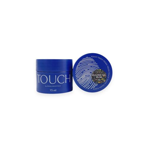 TOUCH Muse építő zselé 04, ezüst fényvisszaverő zselé yucca szirmokkal, 15ml tégely - Körömápolás