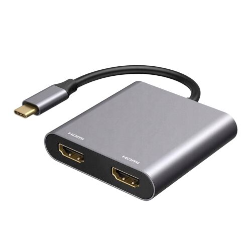 USB-C HUB ÁTALAKÍTÓ 2x HDMI 4k 154329590 - USB elosztó