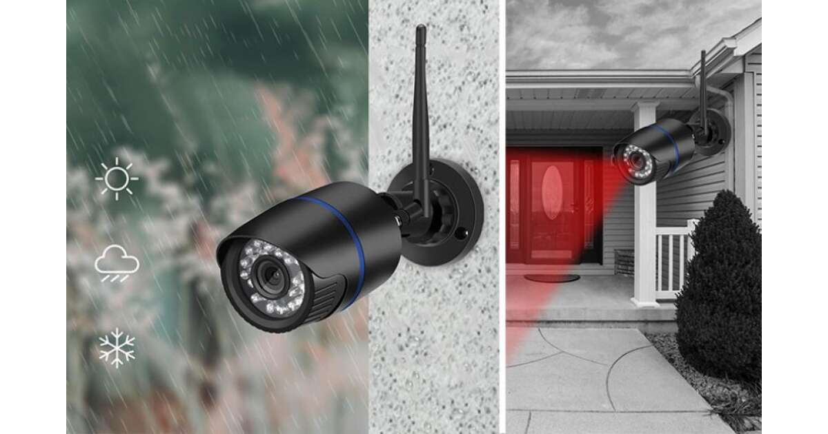 Vízálló HD 1080P Wifi Kültéri Kamera Wireless IP Kamera 20 méteres