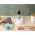 Többszínű 4-lyukú kanál és edényfedő tartó, edényfedő és kanál konyhai rendszerező
