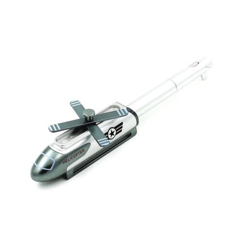 Vicces ezüst helikopter toll leddel 154353162 - Toll