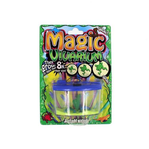 Kék mini akvárium Magic Vivarium béka nevelő készlet csomagolása - Tudományos és felfedező játék