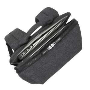 Rivacase Lantau 8861 15,6 Zoll Laptop-Rucksack, offene Ansicht des Laptop-Fachs - RIVACASE Laptop-Rucksäcke