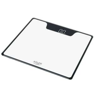 Adler AD 8174w digitale Badezimmerwaage, weiß-schwarz, gehärtetes Glas, 180 kg Tragfähigkeit - Test-Analysegerät