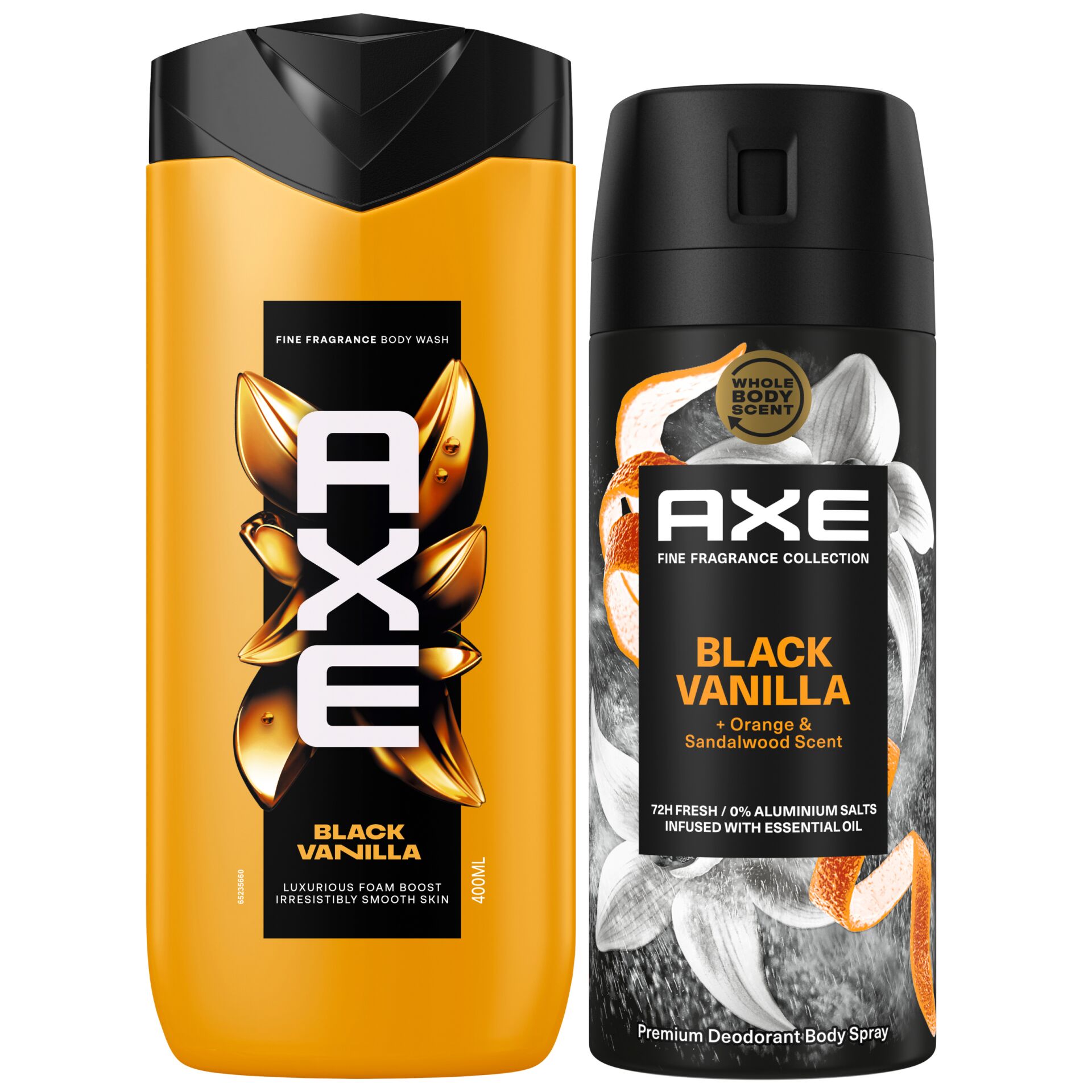 E-shop Axe Fine Fragrance Collection Black Vanilla Sprchový gél a Aeroso...