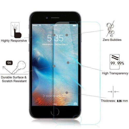 Védőfólia 2.5D Edzett üveg 0.33mm Apple iPhone 6 Plus / 6S Plus számára 170595711 - Kijelzővédő fólia
