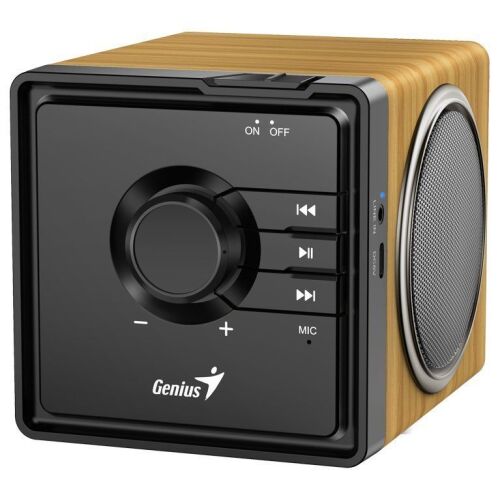 Közelkép a Genius SP-916BT Bluetooth hangszóró vezérlőiről - Bluetooth hangszóró