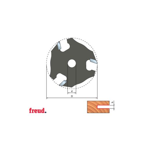 Freud 56- CMS bevonatú horonymaró orsókhoz, 50.8mm átmérő - Marófej
