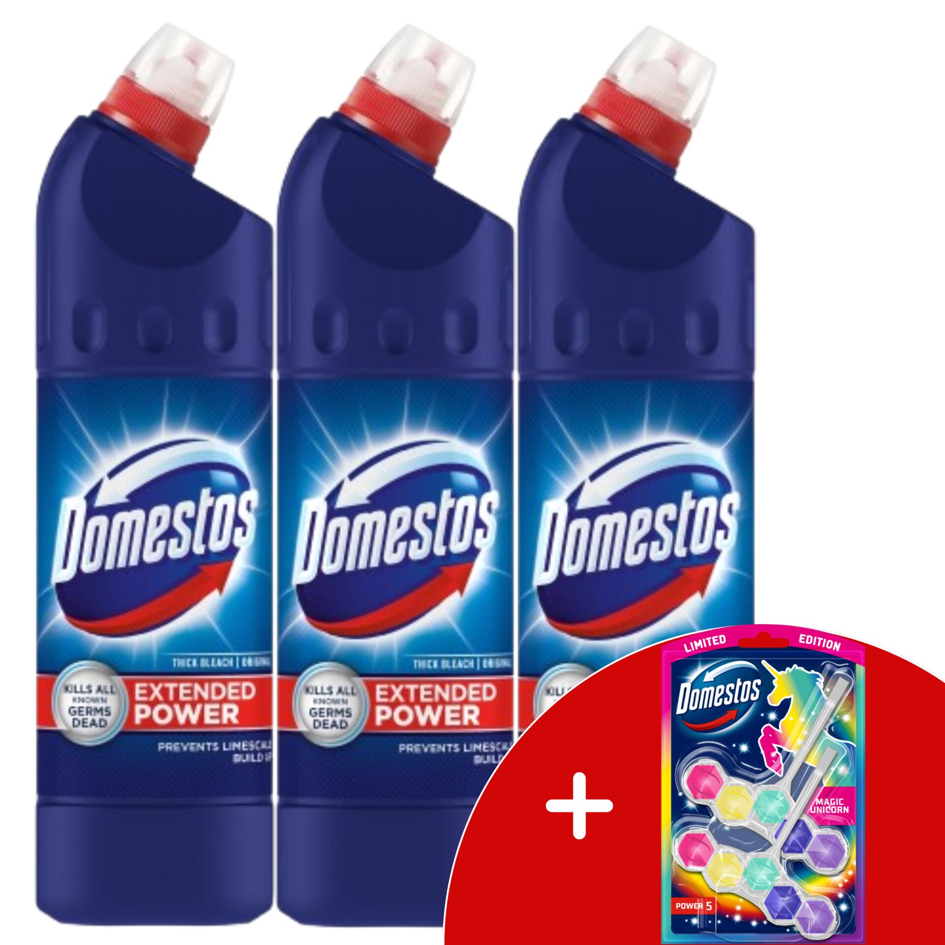E-shop Domestos Extended Power Hustý Dezinfekčný Čistič Original 3x750ml...