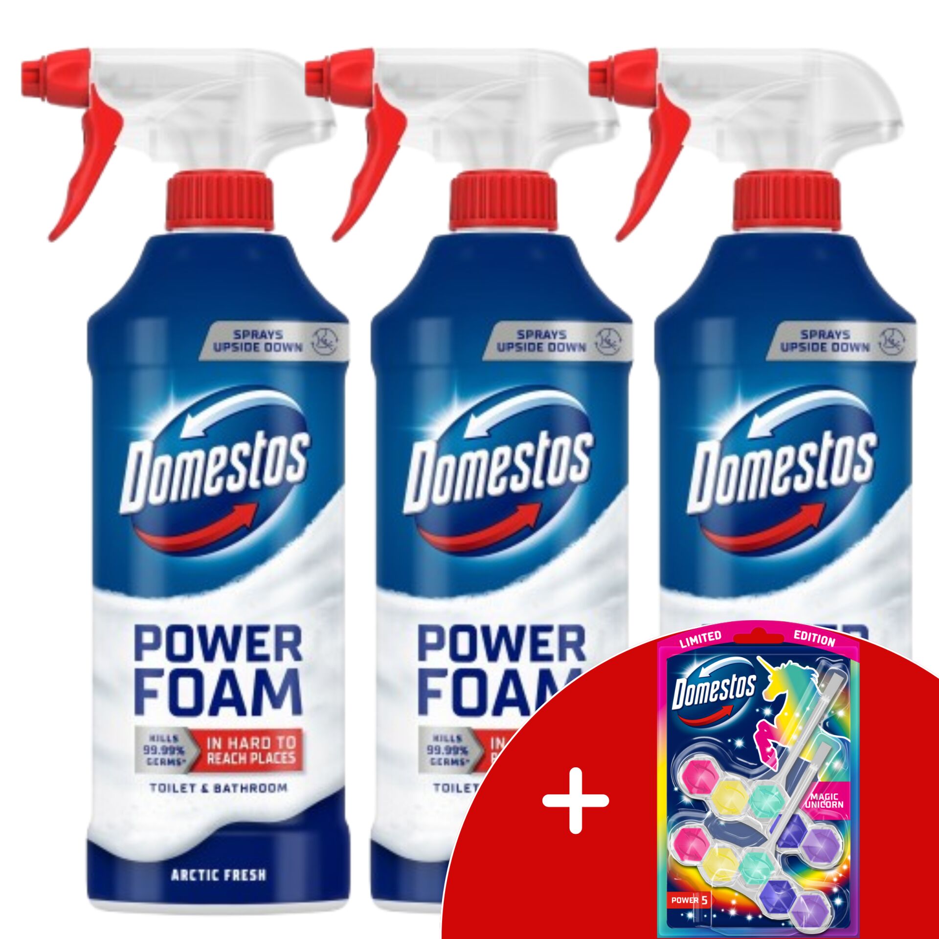 E-shop Domestos Power Pena sprej Arctic Fresh 3x435ml + DARČEK Domestos...