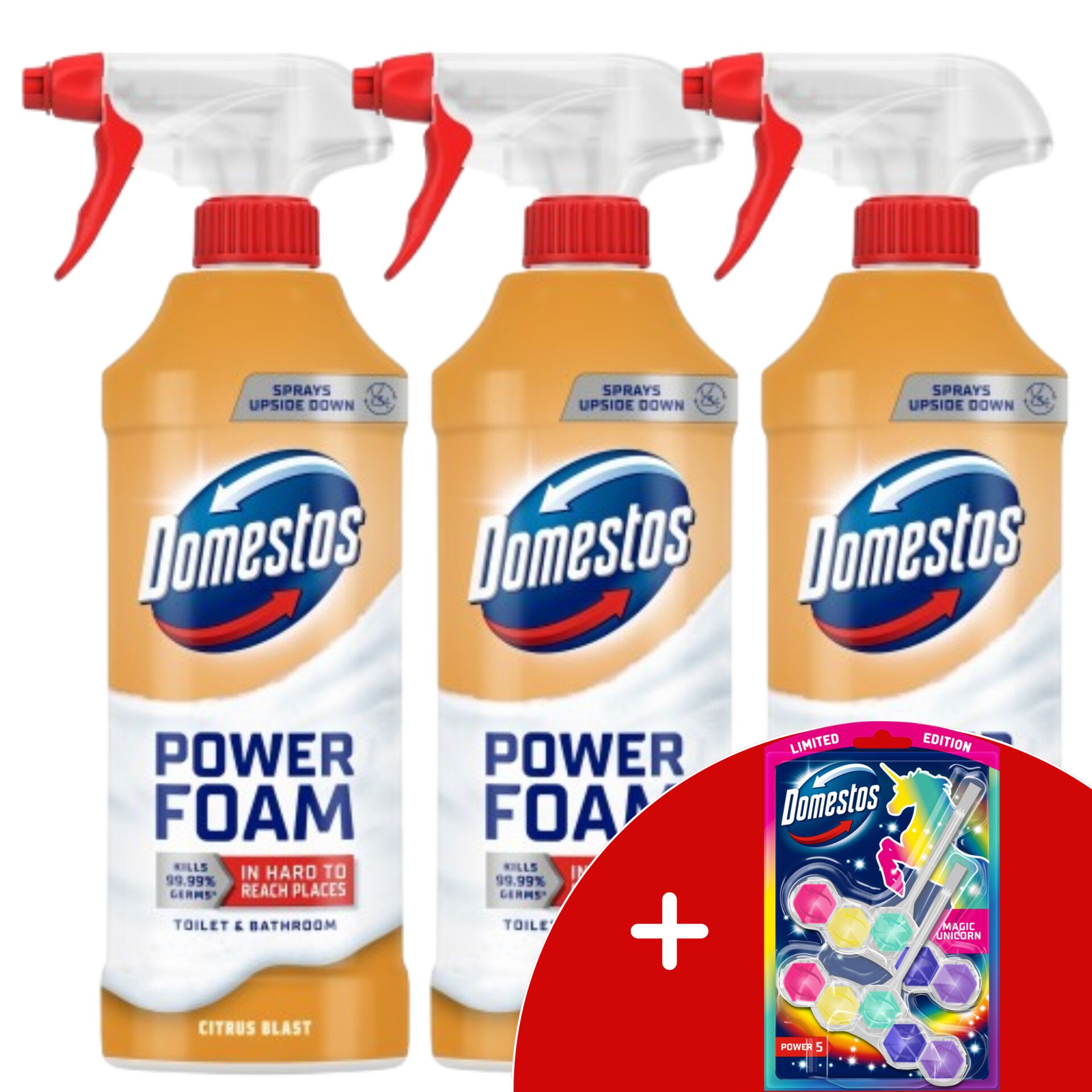 E-shop Domestos Power Pena sprej Citrus Blast 3x435ml + DARČEK Domestos...