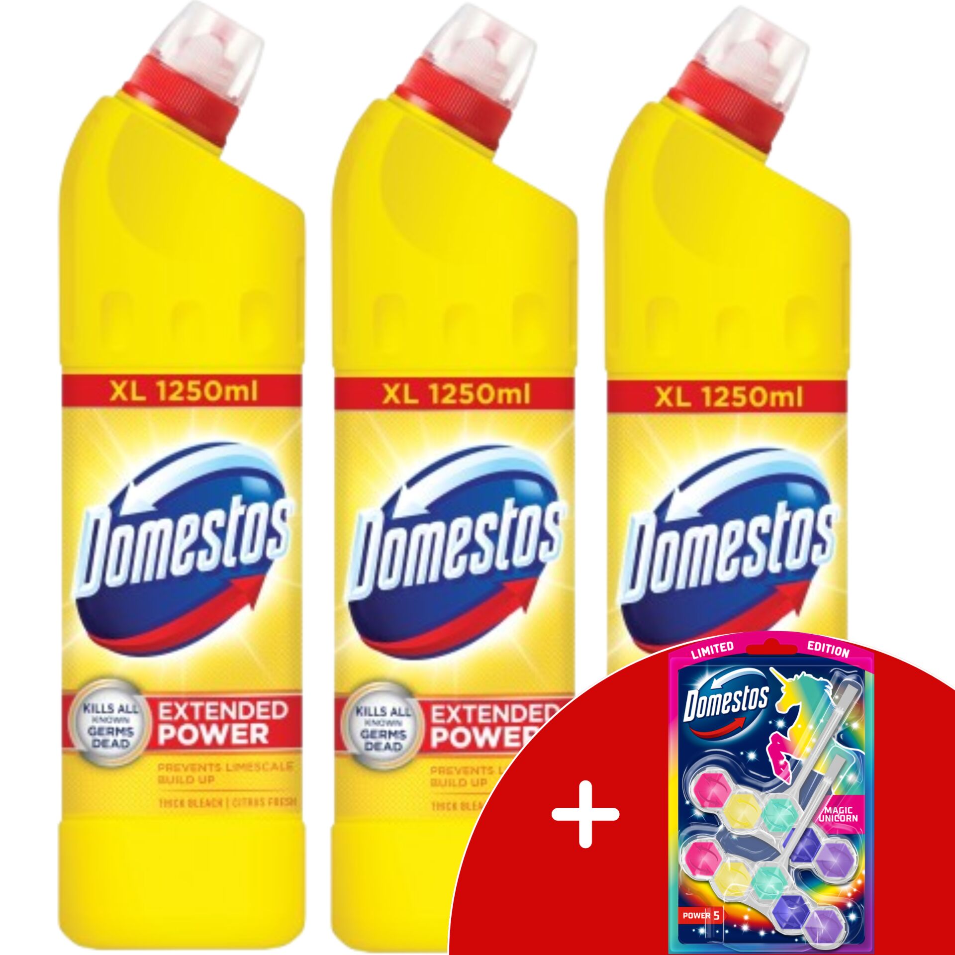 E-shop Domestos Extended Power Citrus Fresh hustý dezinfekčný čistič 3x1...