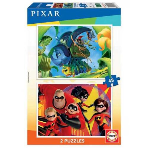 Educa Puzzle Egy bogár élete/Hihetetlen család 2x48 db-os (18634) 162258371 