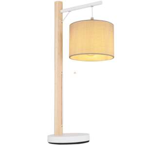 Stolová lampa z prírodného dreva s bielym tienidlom, Rafa - Lampy&osvetlenie