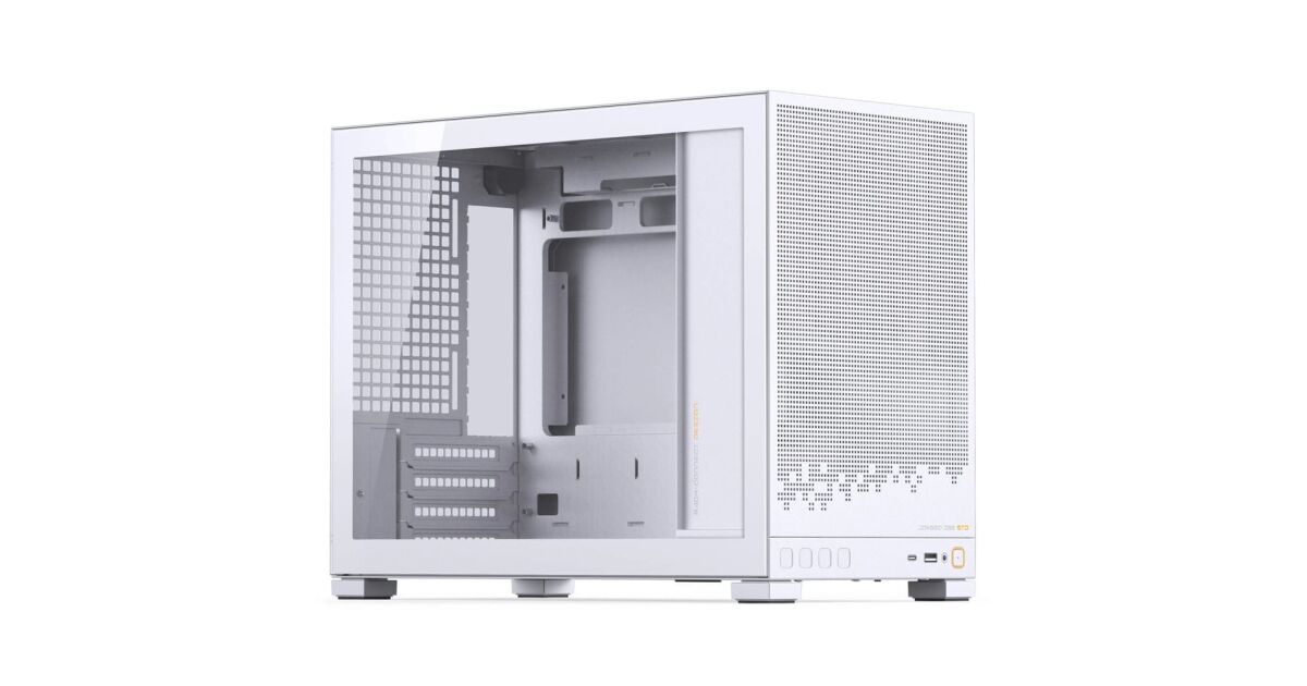 Jonsbo D32 STD microATX Mini-Tower PC-Gehäuse, Tempered Glass, Back ...