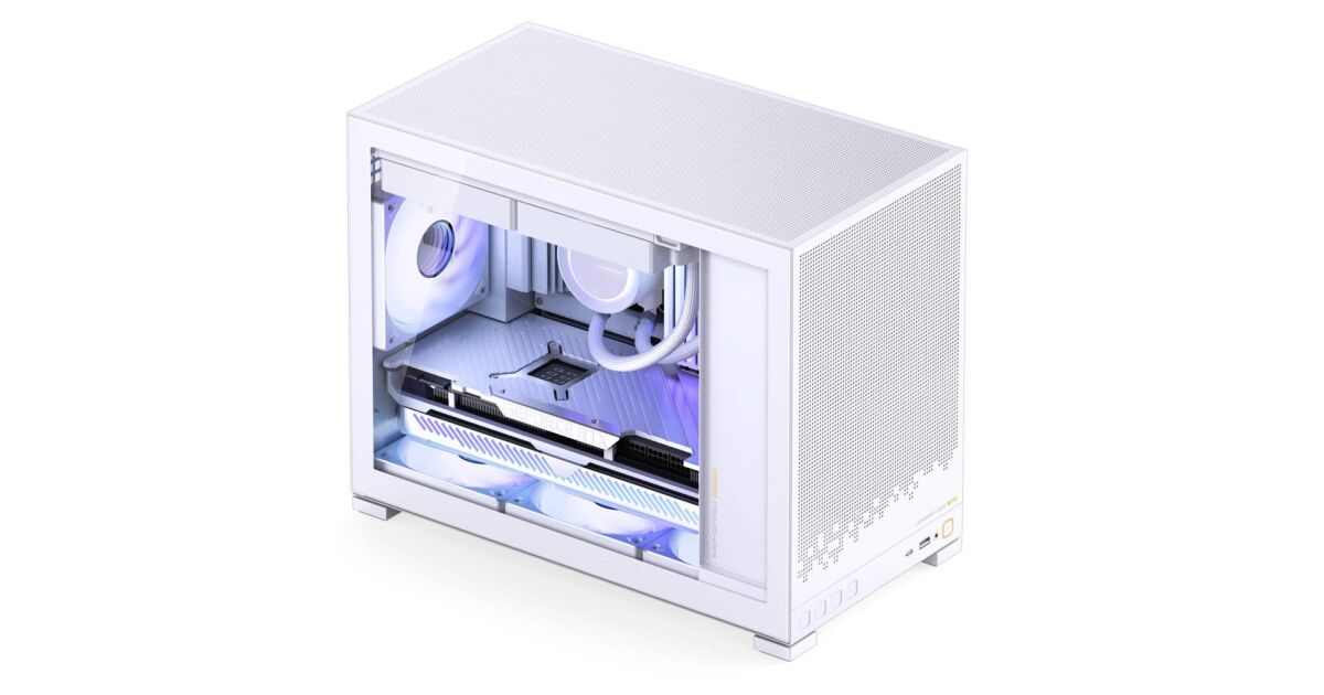 Jonsbo D32 STD microATX Mini-Tower PC-Gehäuse, Tempered Glass, Back ...