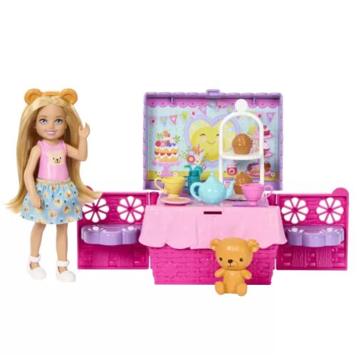 Barbie Chelsea baba és Teadélután piknik játékszett, nyitott piknikkosár - Játék