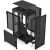 Robbantott ábra az NZXT H2 Flow Mini Tower PC házról, alkatrészekkel
