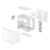 DeepCool CG530U 4F Midi torony Számítógépház + 4db 120mm ventilátor - Fehér 175301145