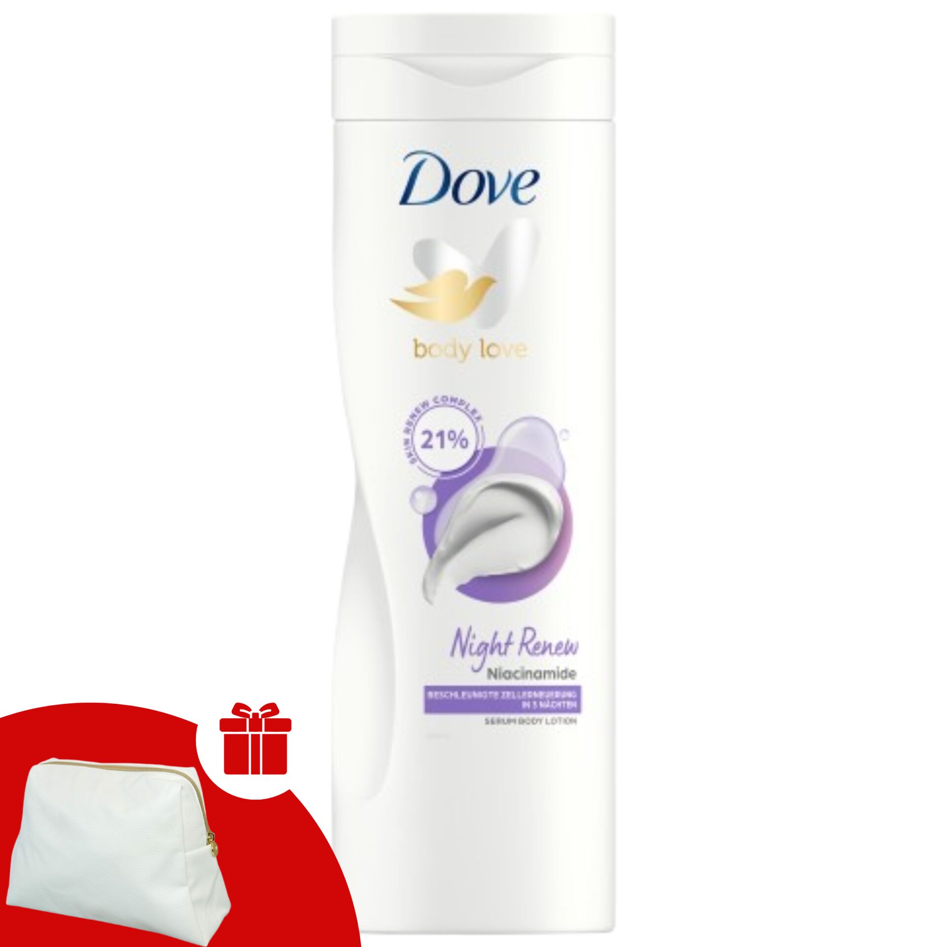 E-shop Telové mlieko Dove Night Renew 400ml + Darčeková kozmetická tašti...