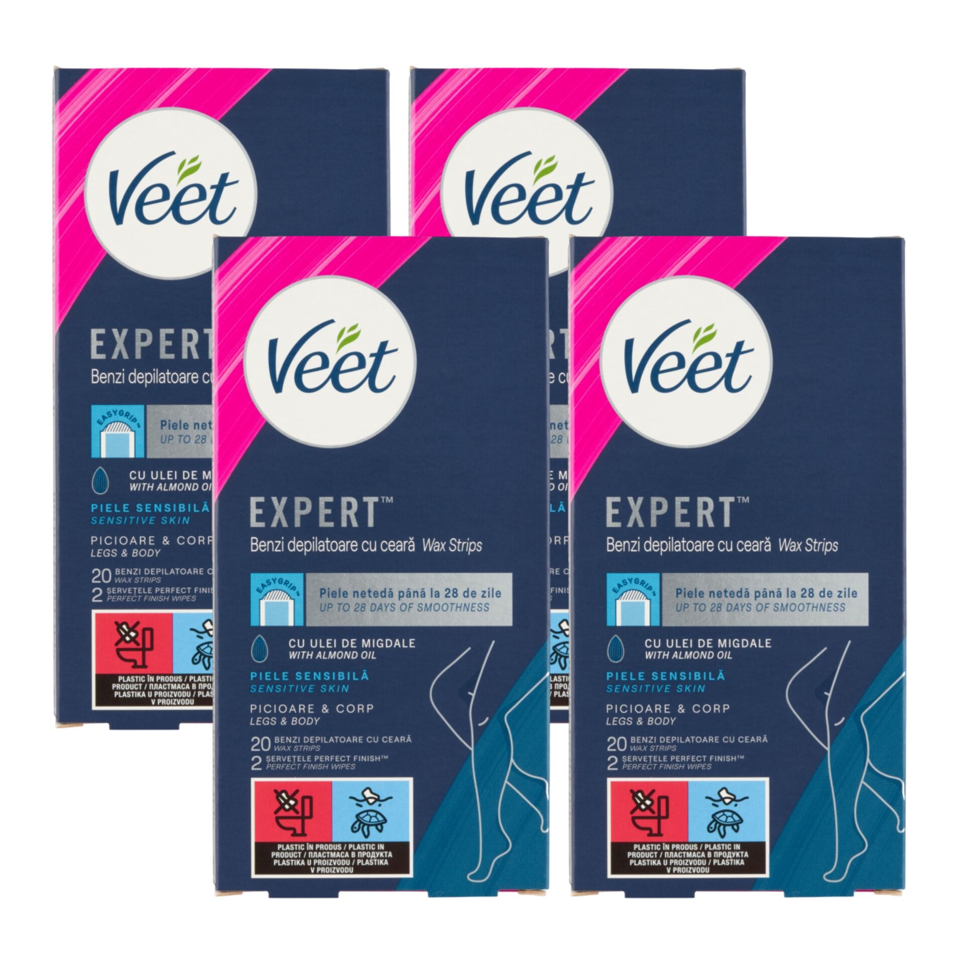 E-shop Veet Expert Studené voskové pásiky na citlivú pokožku 4x20ks