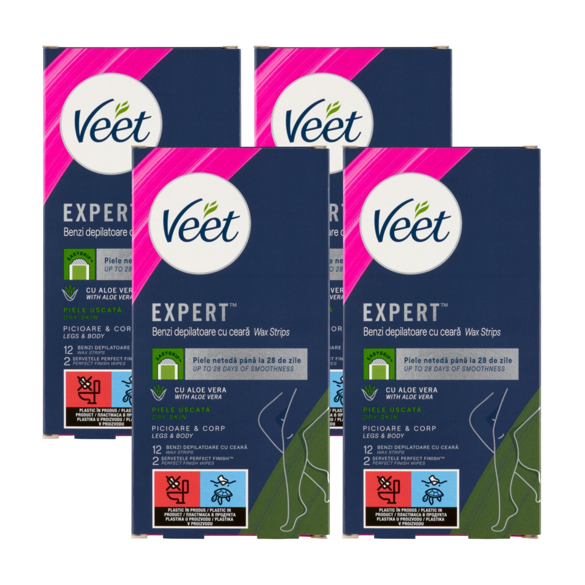 E-shop Veet Expert Studené voskové pásiky pre suchú pokožku 4x12 ks
