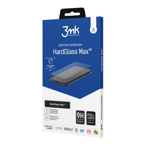 3MK HardGlass Max képernyővédő Redmi Note 15 Pro 5G-hez, 9H keménység, teljes képernyő fedés - Kijelzővédő fólia