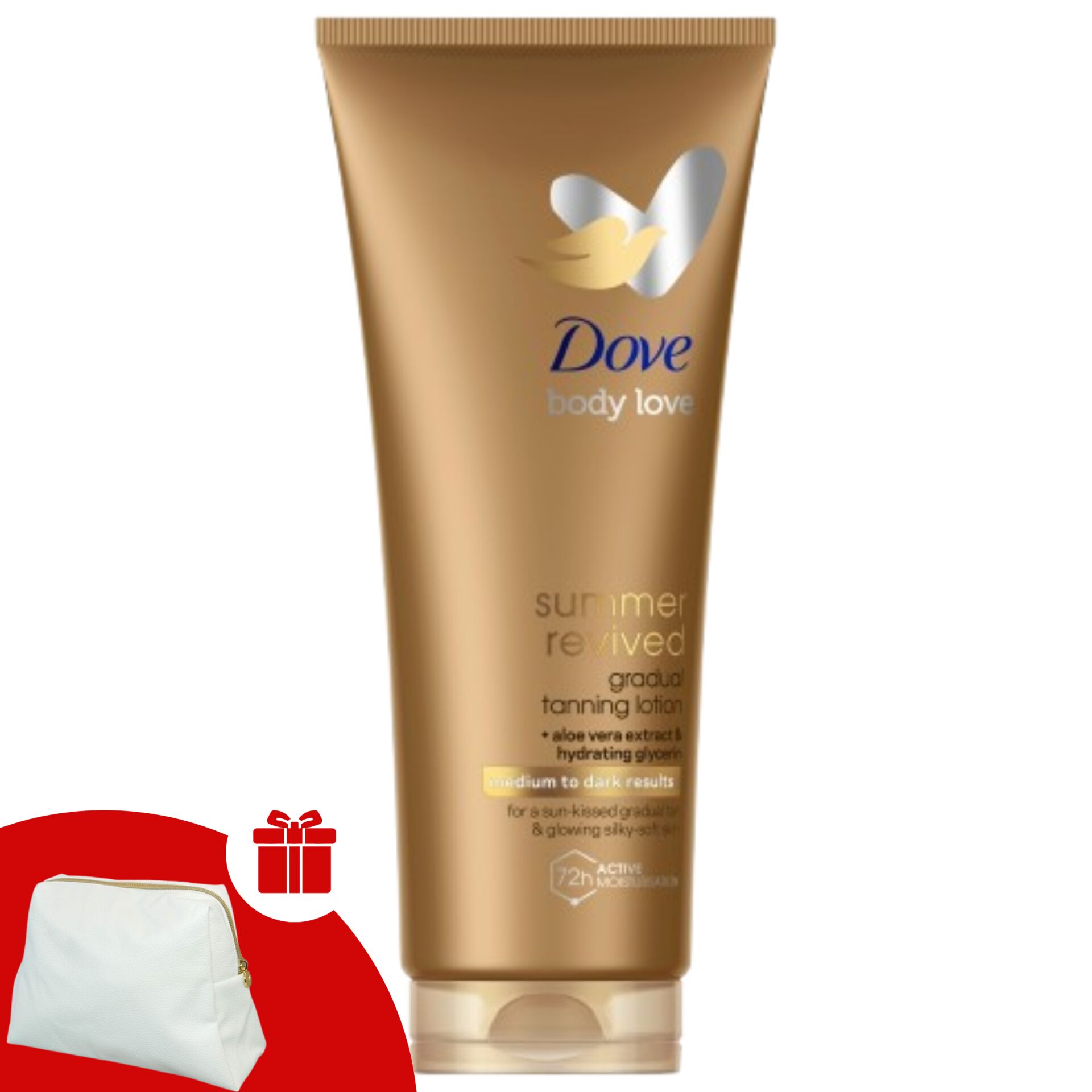 E-shop Dove Summer Revived Samoopaľovacie telové mlieko pre stredne - tm...