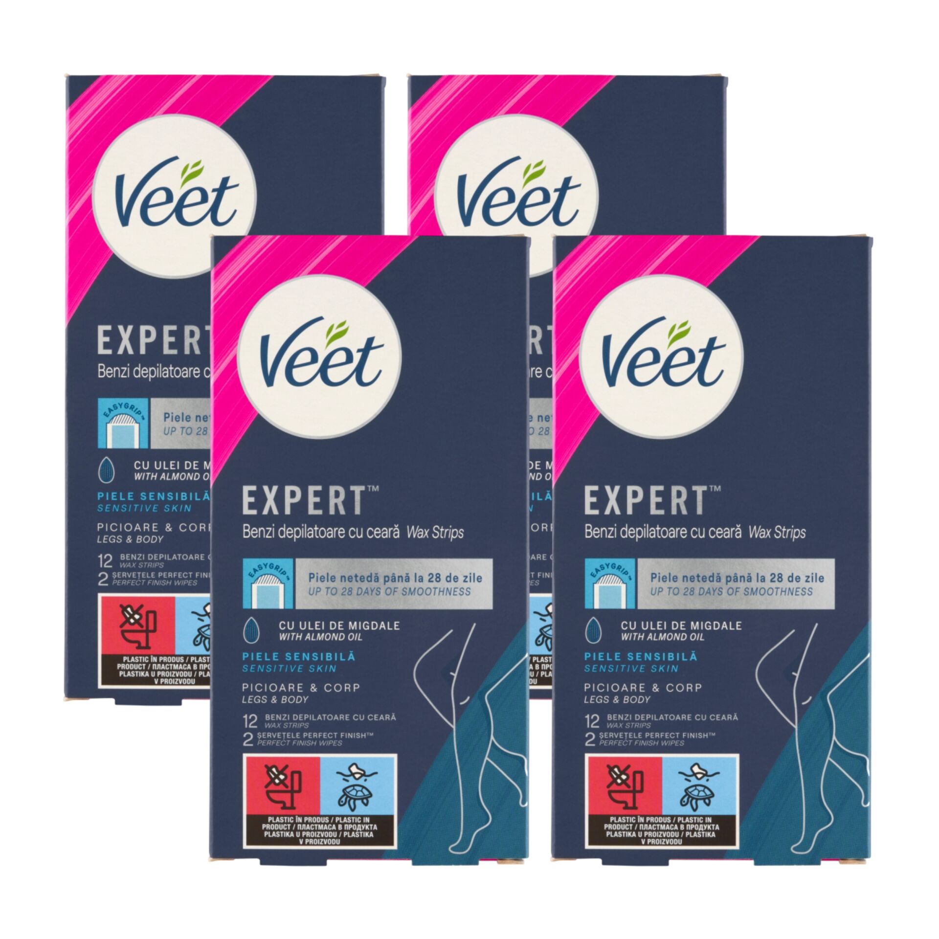 E-shop Veet Expert Studené voskové pásiky pre citlivú pokožku 4x12ks