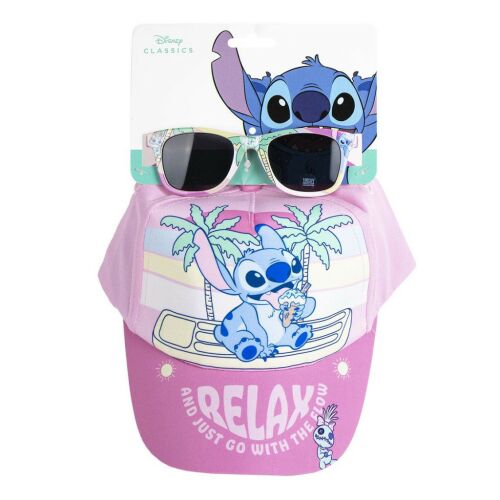 Disney Lilo és Stitch napszemüveg és baseball sapka szett csomagoláson - Gyerek baseball sapka, kalap