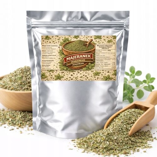 Szárított majoránna - 100% természetes PREMIUM, friss aroma ételekhez 500 g 155102218 - Élelmiszer és ital
