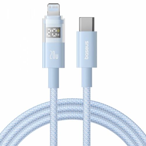 Baseus Display 2 USB-C - Lightning kábel, 20W, kék - Lightning kábel