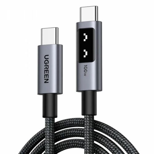 USB-C - USB-C kábel UGREEN L509, 100W, 5A, 2m, szürke 155111576 - Kábel és tartozék