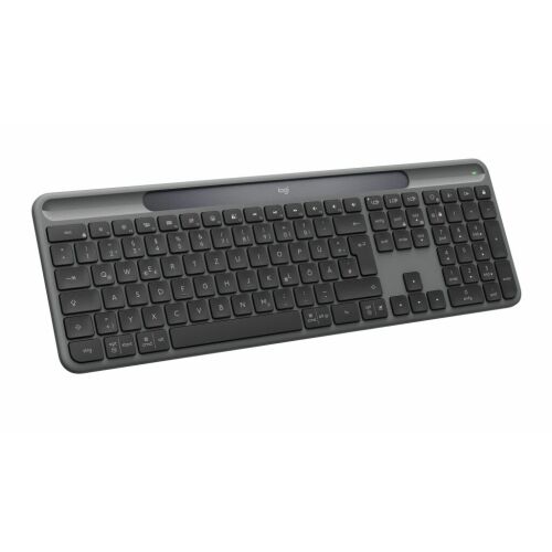 Logitech Slim Solar+ K980 Wireless Bluetooth Billentyűzet DE - Fekete 180302047 - Logitech