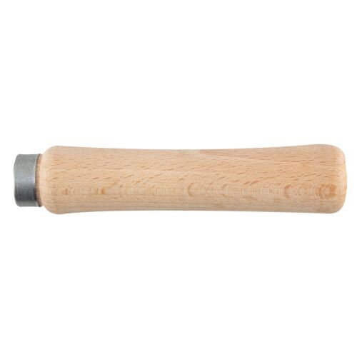 TOPEX 06A635 reszelőnyél, 13,5 cm fa nyél fém peremmel - Szerszámnyél